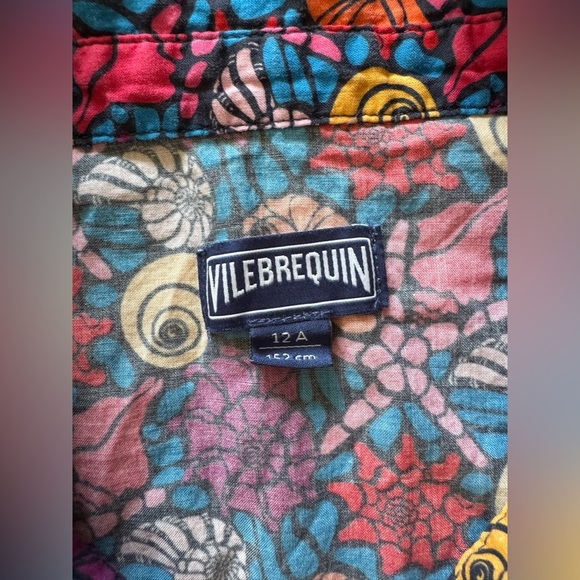 Vilebrequin Sea Shells Cotton Bowling Shirt Noumea - Picture 2 of 3
